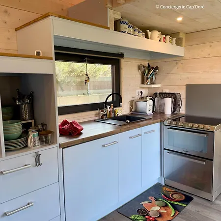 בקתה Le Cabanon - Tiny House 150m De La